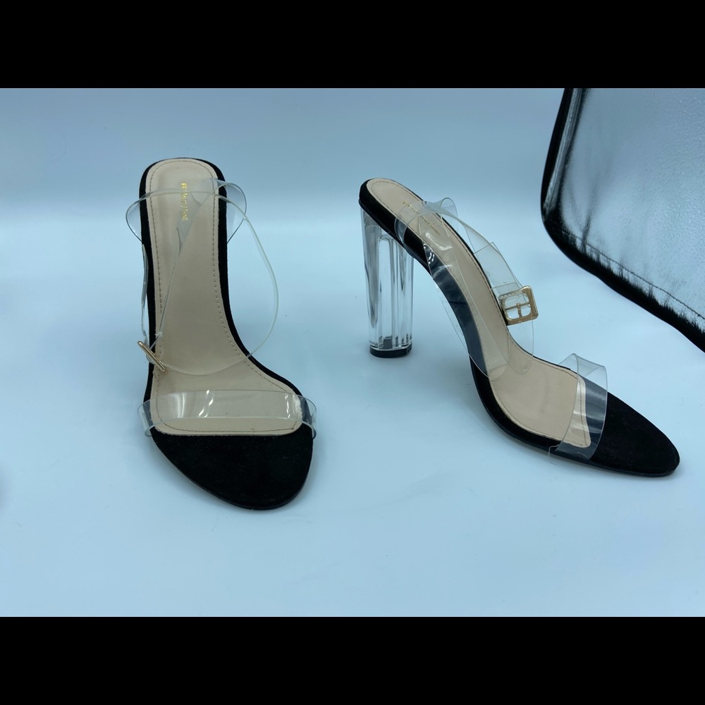 Clear Straped Heels